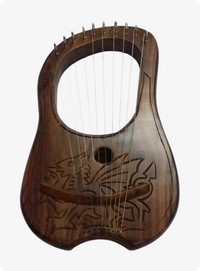 10 String Dragon Design Lyre Harp