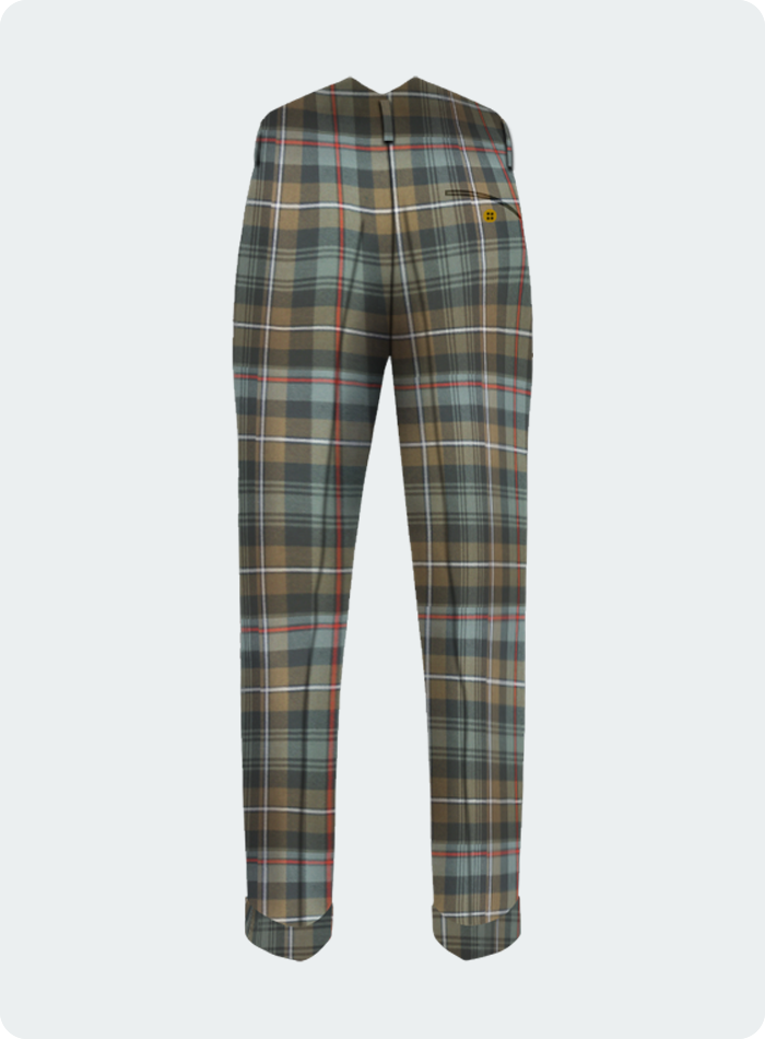 Premium Quality Mackenzie Weathered Tartan Trouser