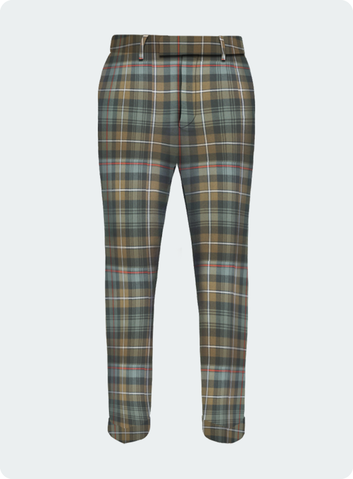 Premium Quality Mackenzie Weathered Tartan Trouser