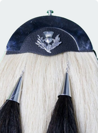 Custom Made Leather Cantle Horse Hair Kilt Sporran