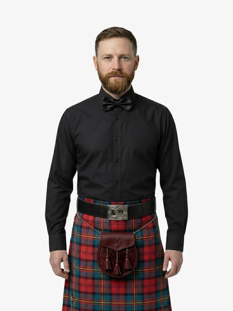 Camisa negra premium de vestir