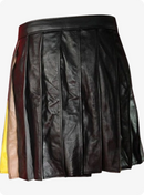 Black Fashion Leather Kilt