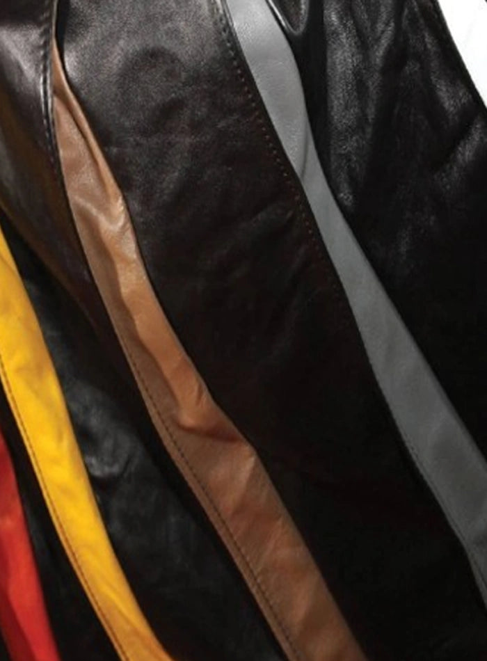 Custom Made Black Fashion Leather Kilt