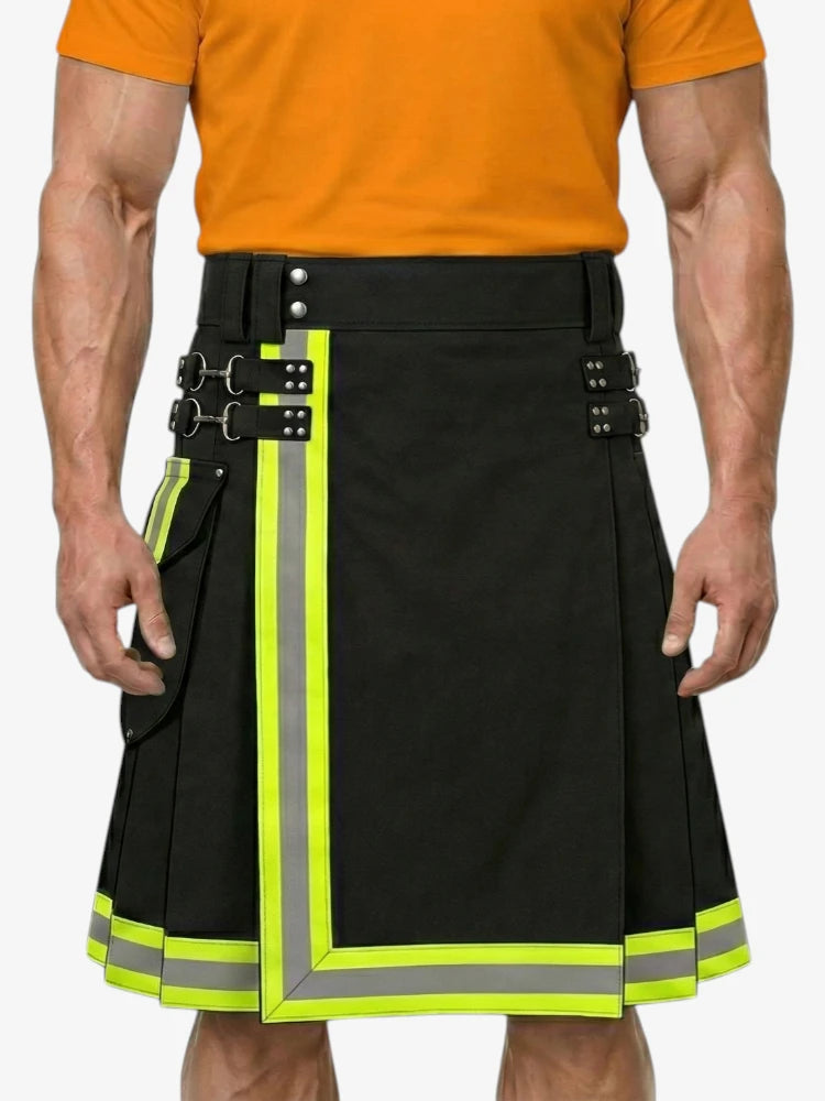 Kilt Utility Bombero Negro
