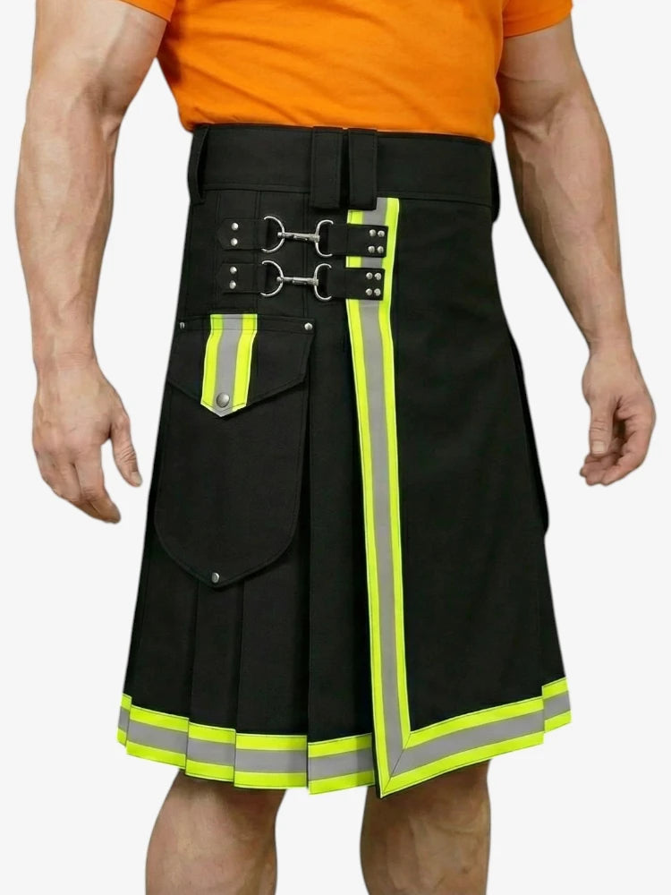 Kilt Utility Bombero Negro