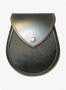 Black Hair Lomond Leather Sporran
