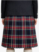 Black Stewart Tartan Kilt Model Back