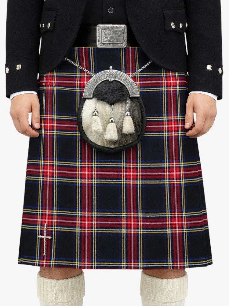 Black Stewart Tartan Kilt