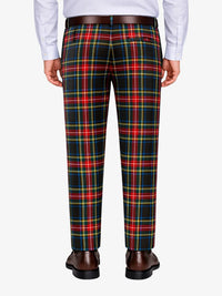 Black Stewart Tartan Trouser Back