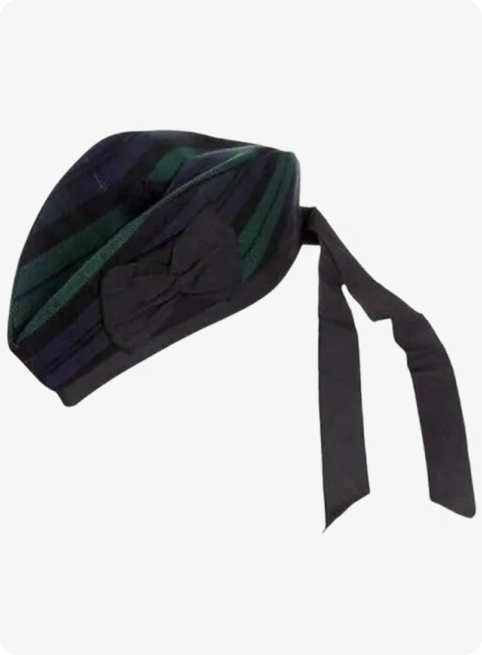 Custom Made Black Watch Glengarry Hat