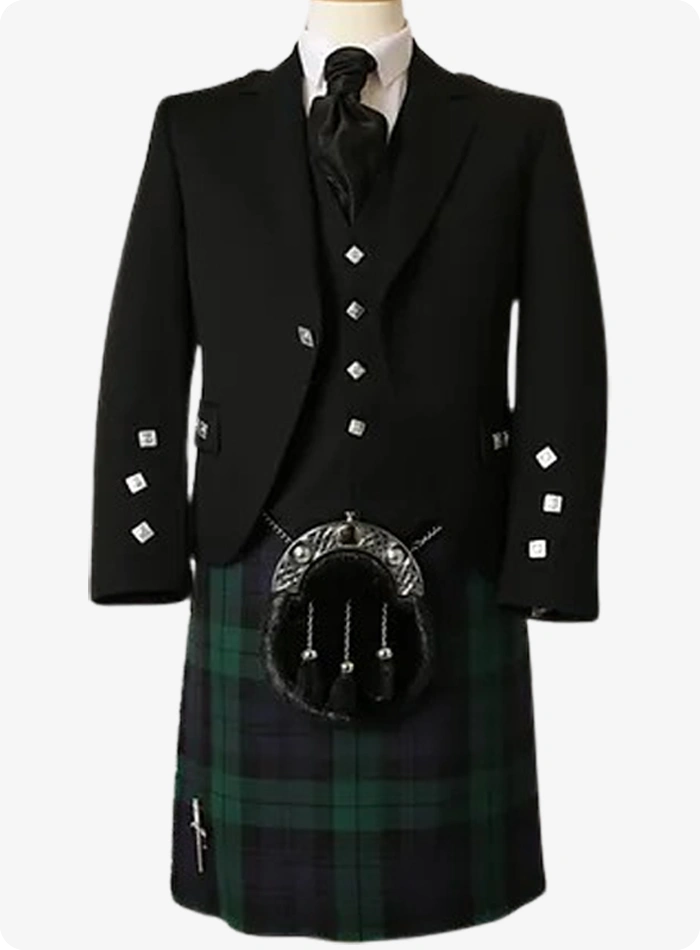 Conjunto de Kilt Black Watch Tartan