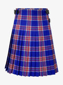 Blue Rust Tartan Kilt Back