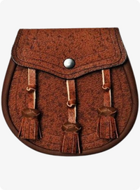  Brown Leather Sporran