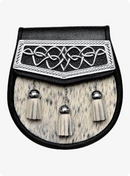 Celtic Interweave Plate Sealskin Sporran