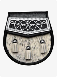 Celtic Interweave Plate Sealskin Sporran