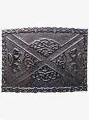 Celtic Lion Rampant Saltire Kilt Belt Buckle