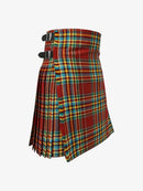 Plaid kilt with a white background