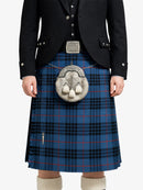 Clan Mackay Blue Ancient Tartan Kilt Model Front