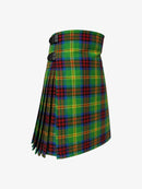 Green plaid kilt on a white background