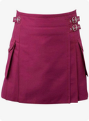 Cotton Jeans Pink Utility Kilt