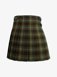 Green plaid kilt on a white background