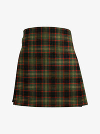 Black green and red kilt on a white background