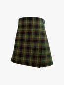Green plaid kilt on a white background
