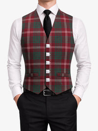 Crawford Tartan Waistcoat Front