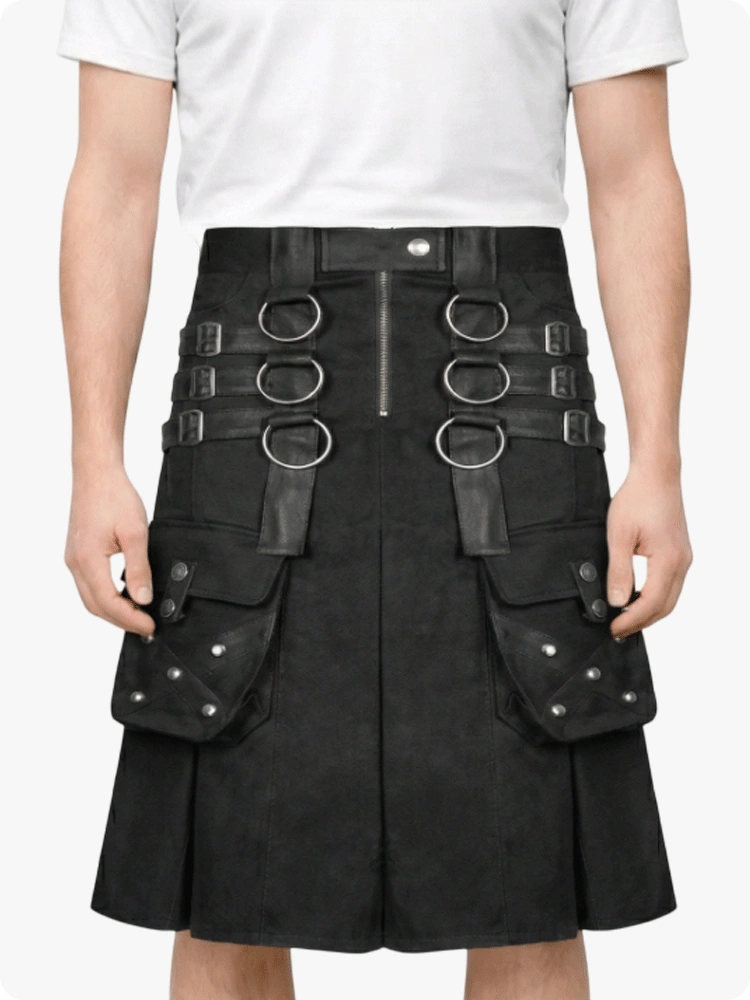 Black Gothic Utility Kilt