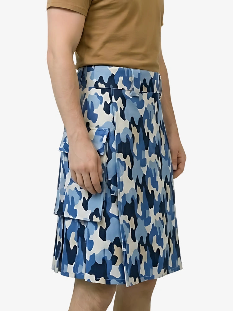 Kilt Utility Camuflaje Azul Hecho a Medida