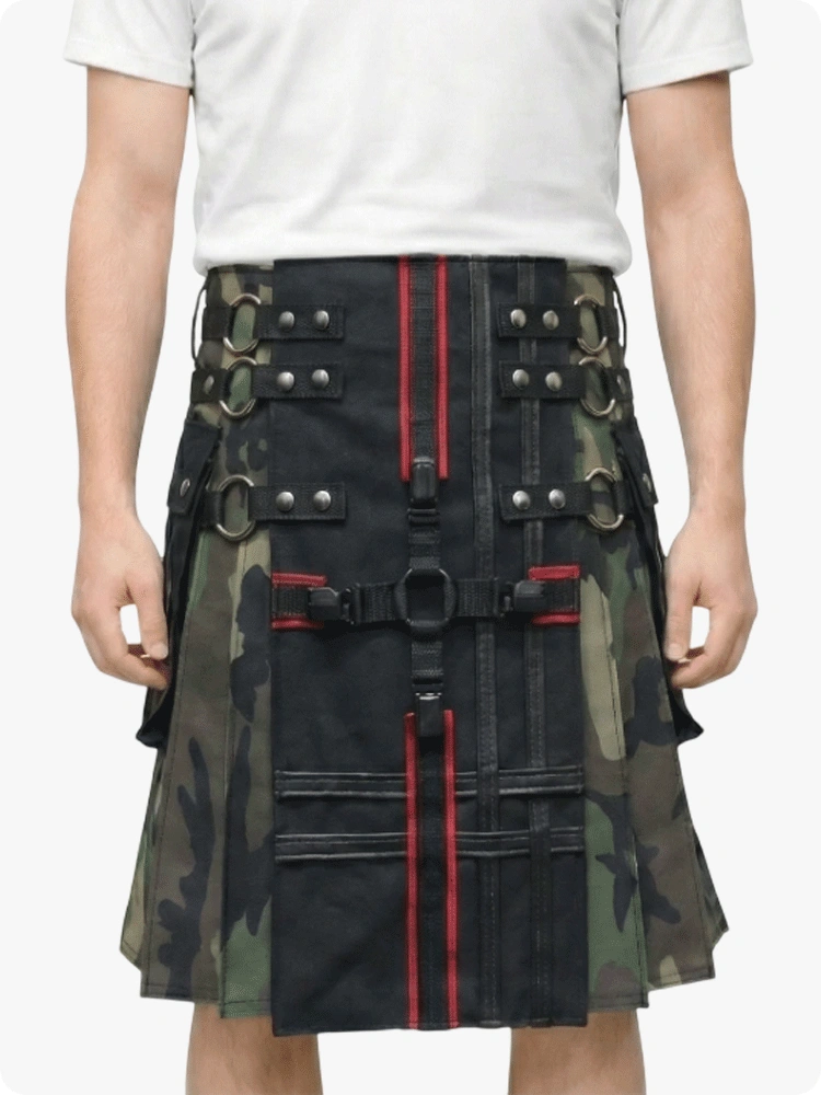 Custom Made Camouflage Gothic Tactical Kilt