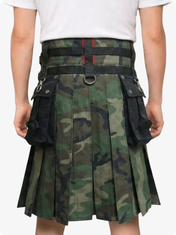 Custom Made Camouflage Gothic Tactical Kilt