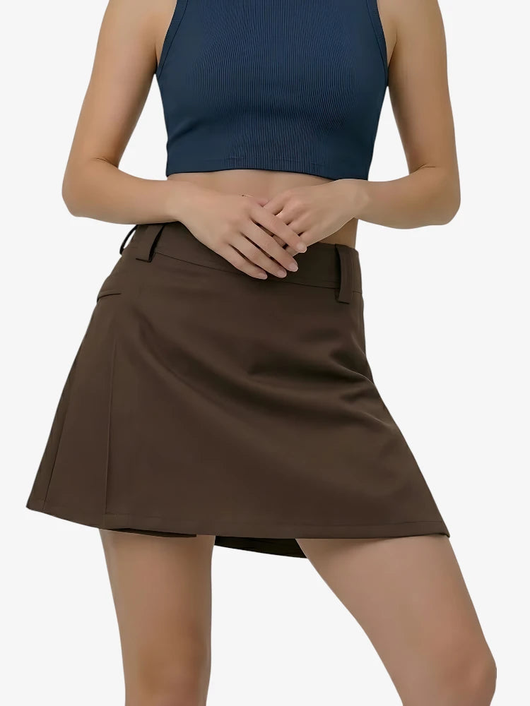 Kilt Utility Marrón Chocolate Hecho a Medida para Mujer