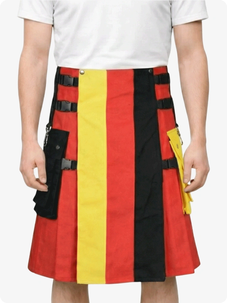 Custom Made German Flag Utility Kilt