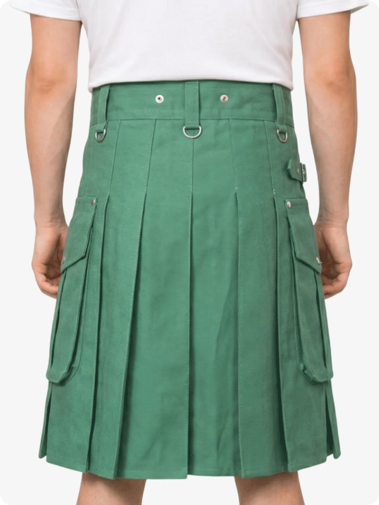 Custom Made Green Utility Kilt