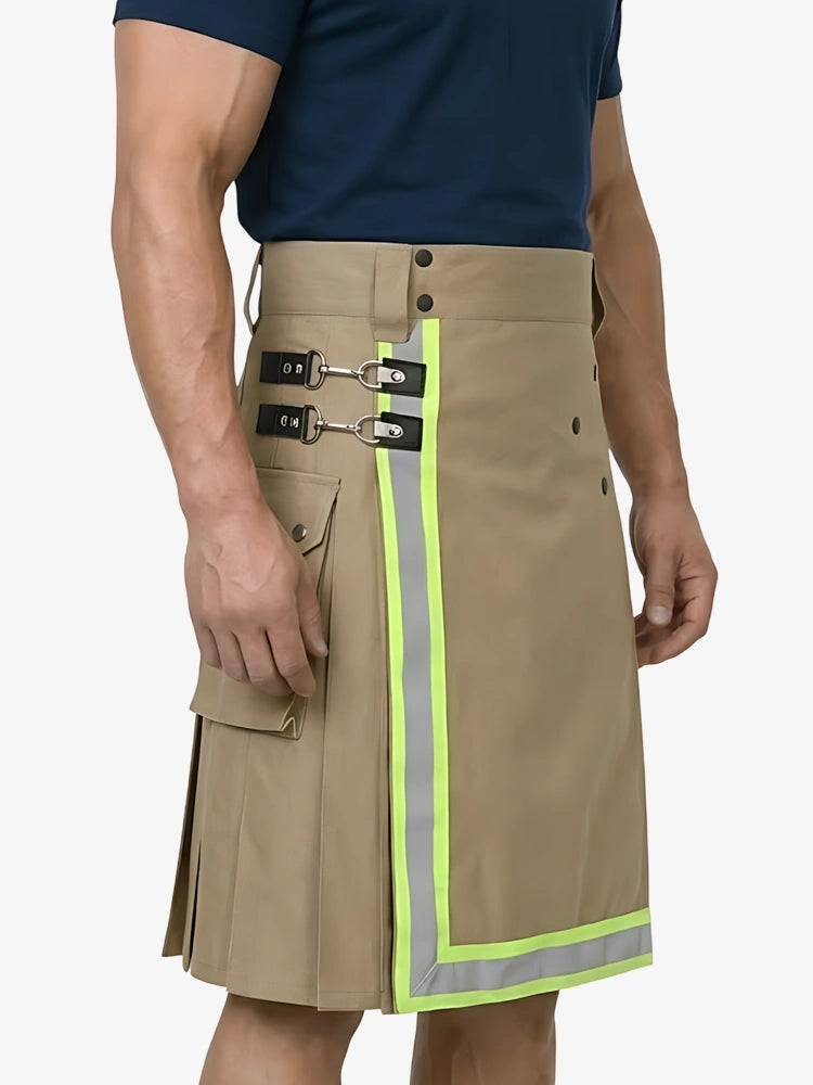 Kilt Utility Caqui para Bombero Hecho a Medida