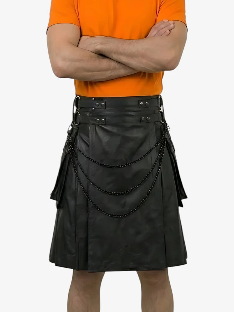 Kilt de Cuero Scottish Pride Hecho a Medida
