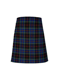 Plaid kilt on a white background
