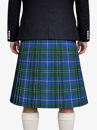 Douglas Blue Ancient Tartan Kilt Model Back