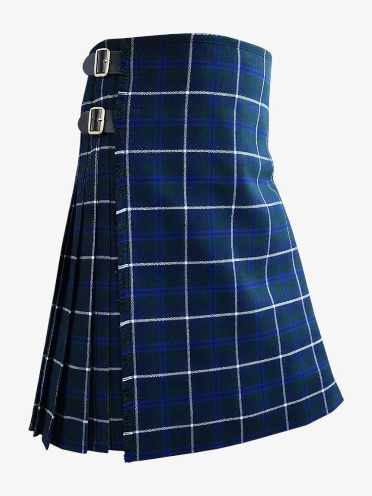 Douglas Blue Tartan Kilt Right Side