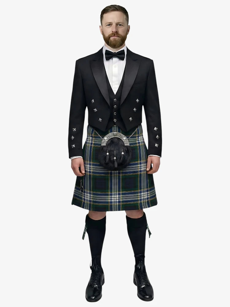 Conjunto de Kilt Prince Charlie en Tartan Dress Gordon