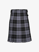 Plaid kilt on a white background