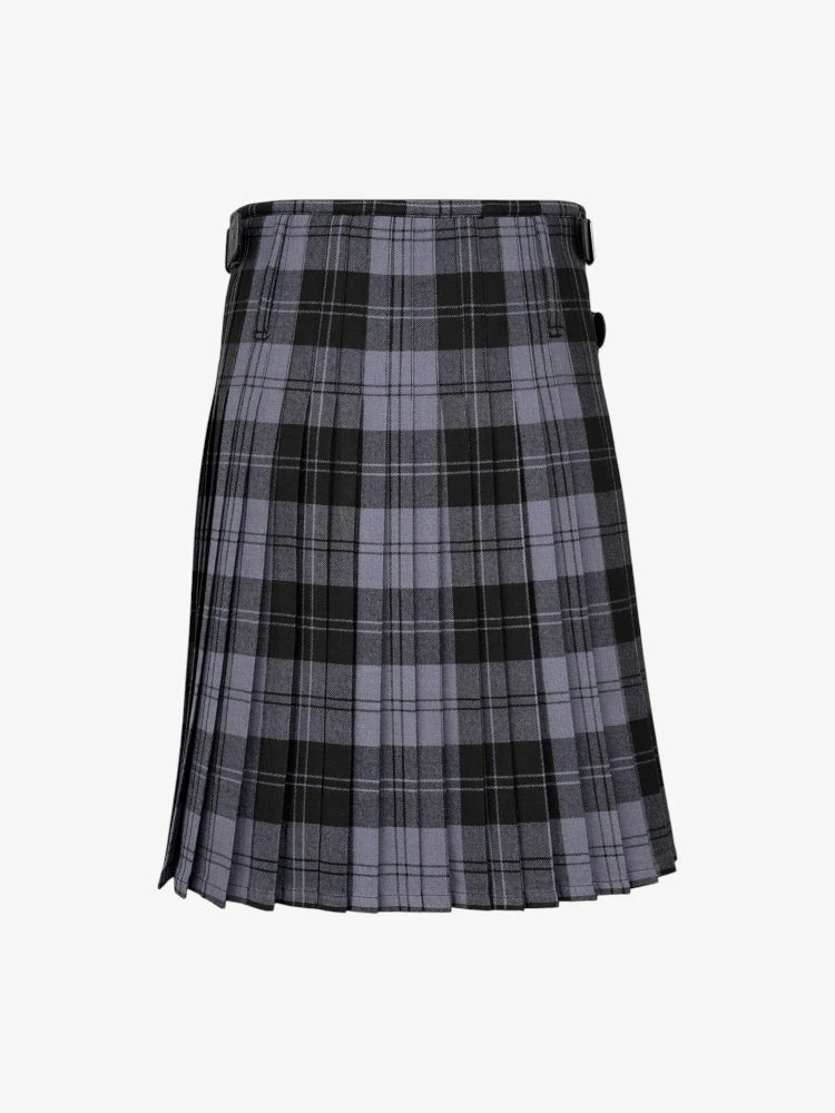 Plaid kilt on a white background