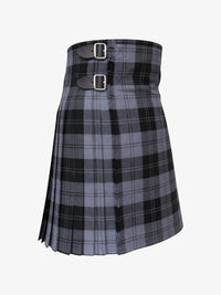 Plaid kilt with belt on a white background