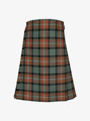 Plaid kilt on a white background