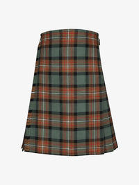 Plaid kilt on a white background