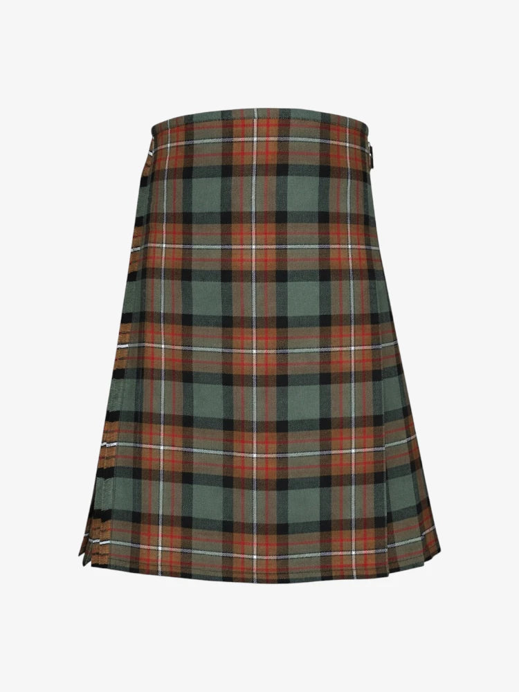 Plaid kilt on a white background