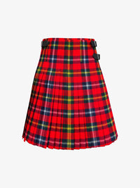 Red plaid kilt on a white background