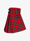 Red plaid kilt on a white background