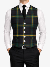 Gordon Tartan Waistcoat Front